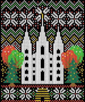 LDS Ugly Sweater Temple Square Christmas